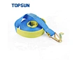 TOPSUN heavy duty ratchet tensioner strapping 5 ton yellow ratchet tie down strap